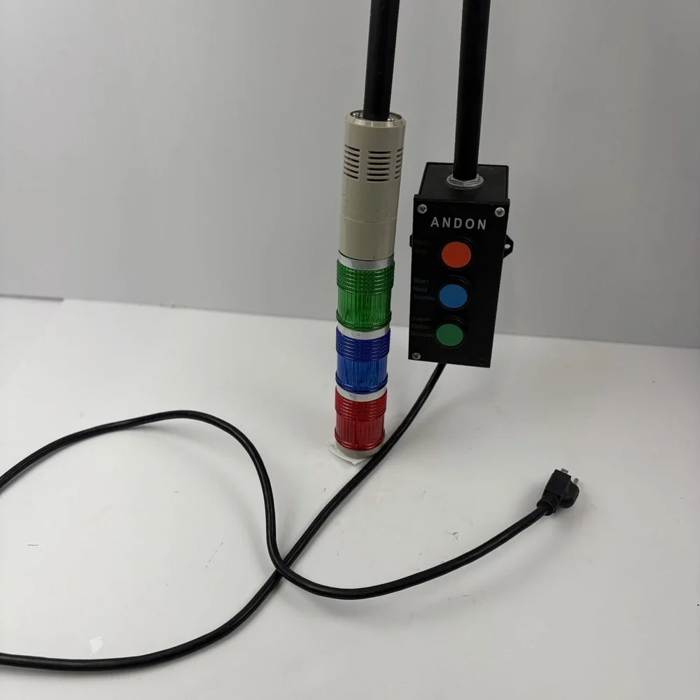 Andon Light 5000702 Tower Light 3 Color Visual Signal Red/Blue/Green With Sound